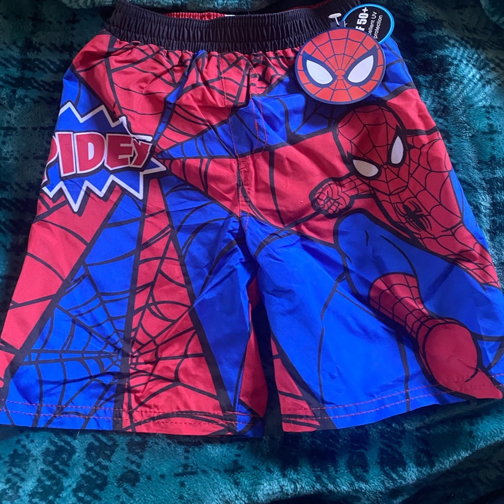 Spiderman swin trunks